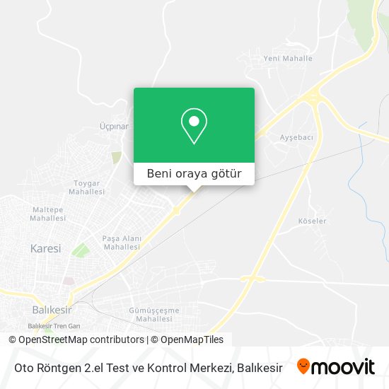 Oto Röntgen 2.el Test ve Kontrol Merkezi harita