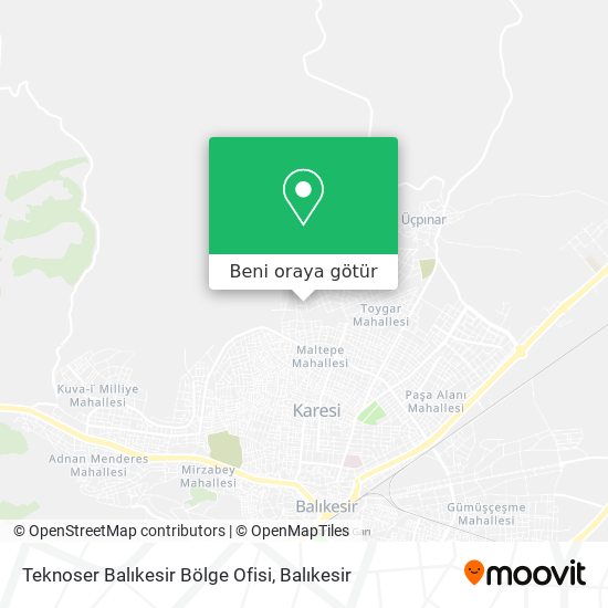 Teknoser Balıkesir Bölge Ofisi harita