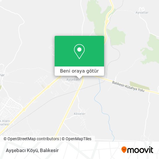 Ayşebacı Köyü harita