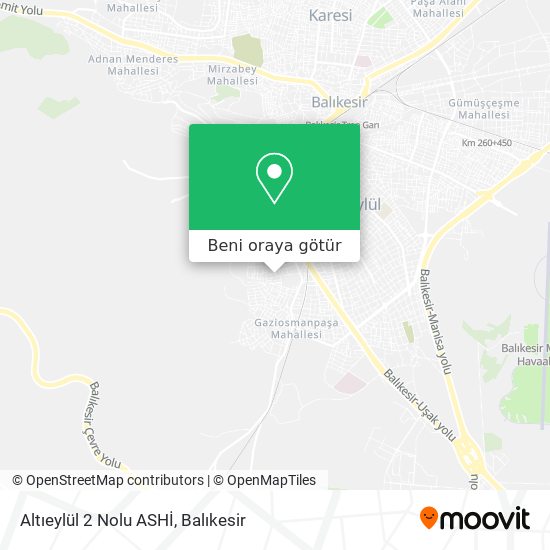 Altıeylül 2 Nolu ASHİ harita