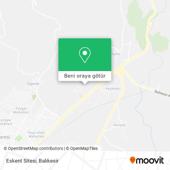Eskent Sitesi harita