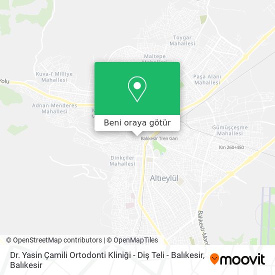 Dr. Yasin Çamili Ortodonti Kliniği - Diş Teli - Balıkesir harita