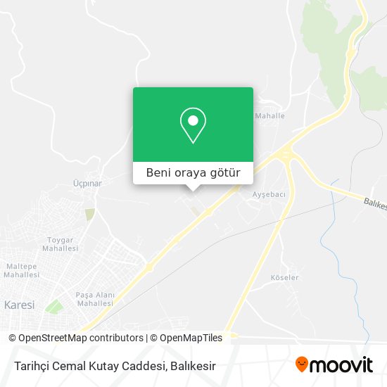 Tarihçi Cemal Kutay Caddesi harita