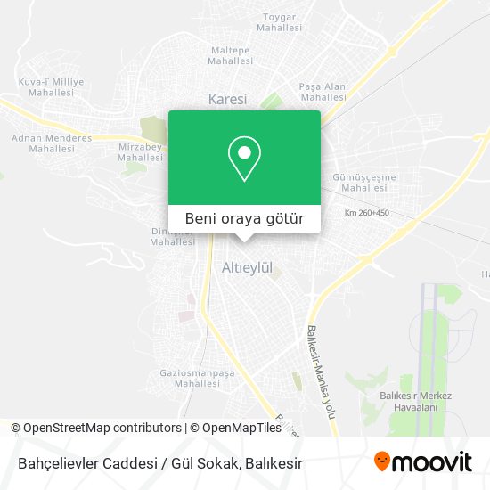 Bahçelievler Caddesi / Gül Sokak harita