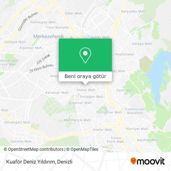 Kuaför Deniz Yıldırım harita