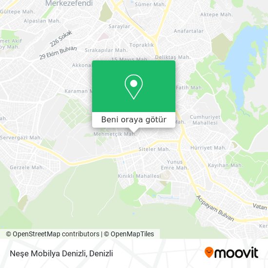 Neşe Mobilya Denizli harita