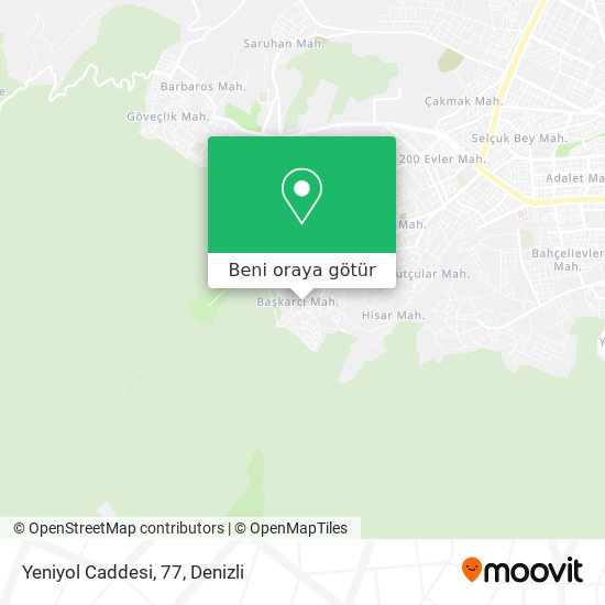 Yeniyol Caddesi, 77 harita