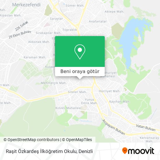 Raşit Özkardeş İlköğretim Okulu harita