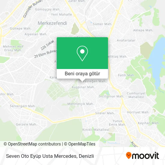 Seven Oto Eyüp Usta Mercedes harita