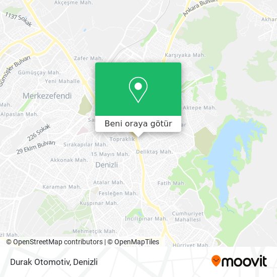 Durak Otomotiv harita
