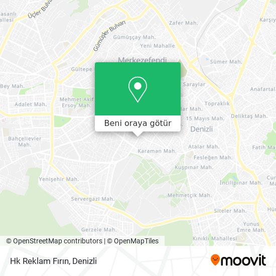 Hk Reklam Fırın harita