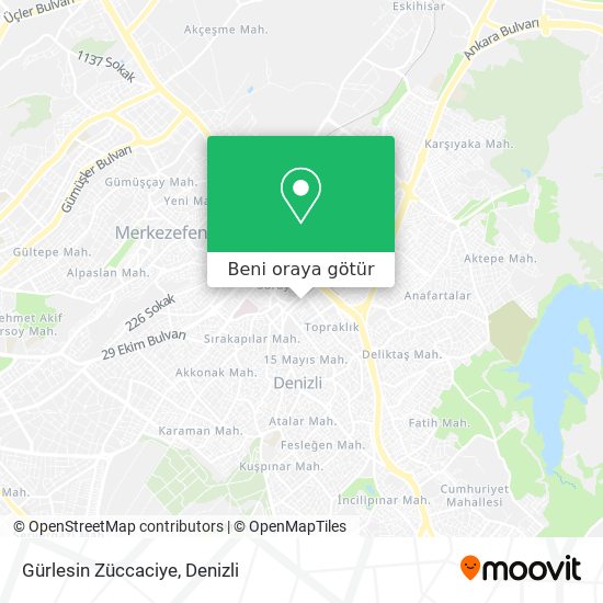 Gürlesin Züccaciye harita