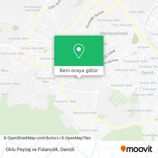 Oklu Peyzaj ve Fidancılık harita