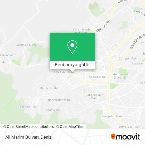 Ali Marim Bulvarı harita