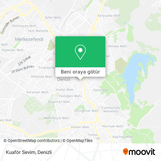 Kuaför Sevim harita