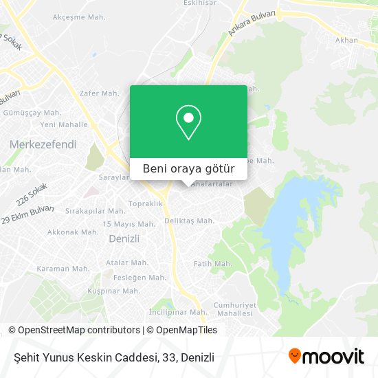 Şehit Yunus Keskin Caddesi, 33 harita