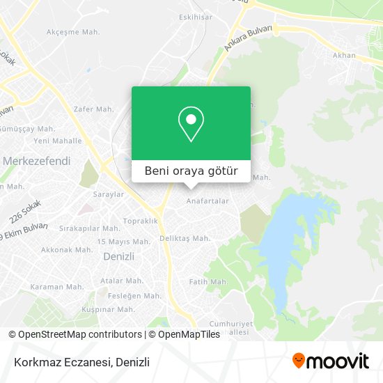 Korkmaz Eczanesi harita