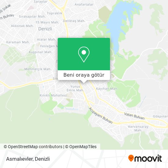Asmalıevler harita