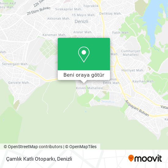 Çamlık Katlı Otoparkı harita