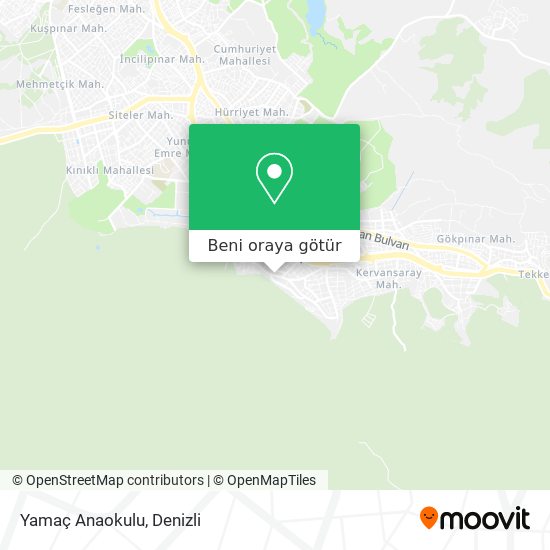 Yamaç Anaokulu harita