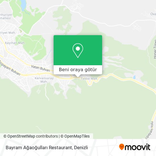 Bayram Ağaoğulları Restaurant harita