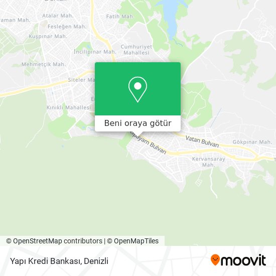Yapı Kredi Bankası harita