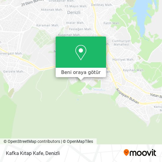 Kafka Kıtap Kafe harita