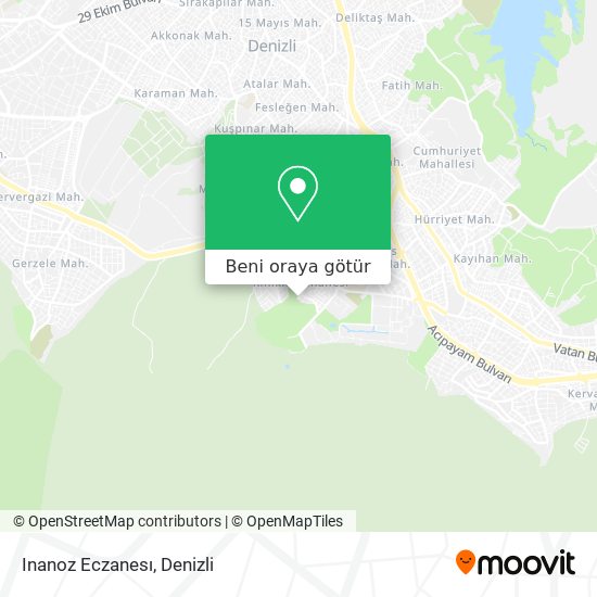 Inanoz Eczanesı harita