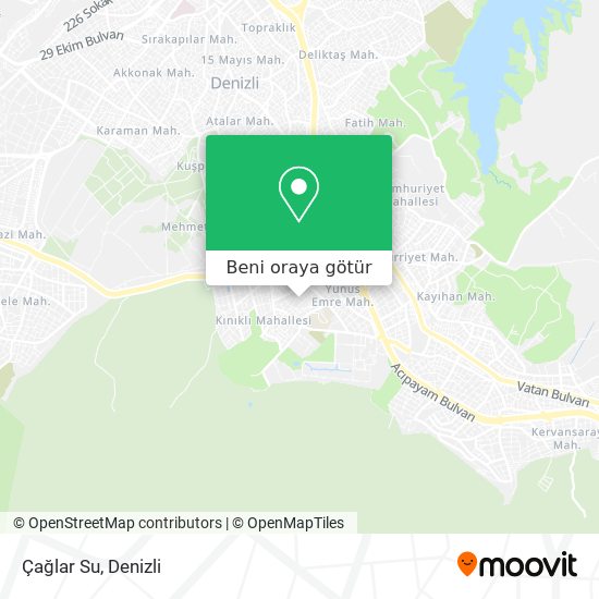 Çağlar Su harita