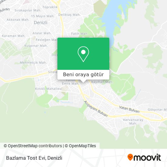 Bazlama Tost Evi harita