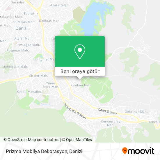 Prizma Mobilya Dekorasyon harita