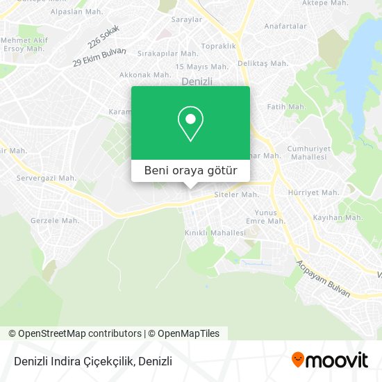 Denizli Indira Çiçekçilik harita