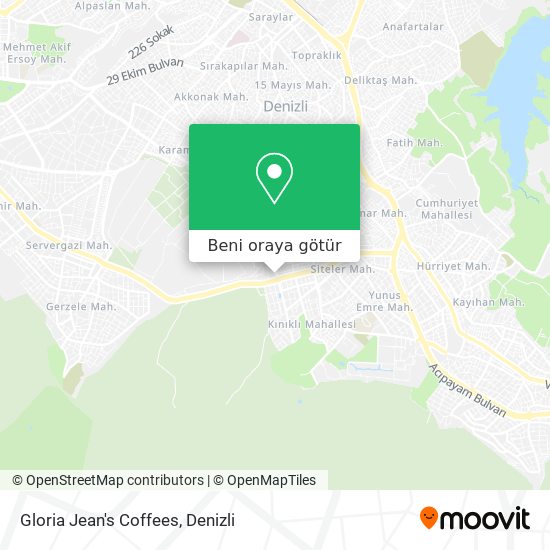 Gloria Jean's Coffees harita