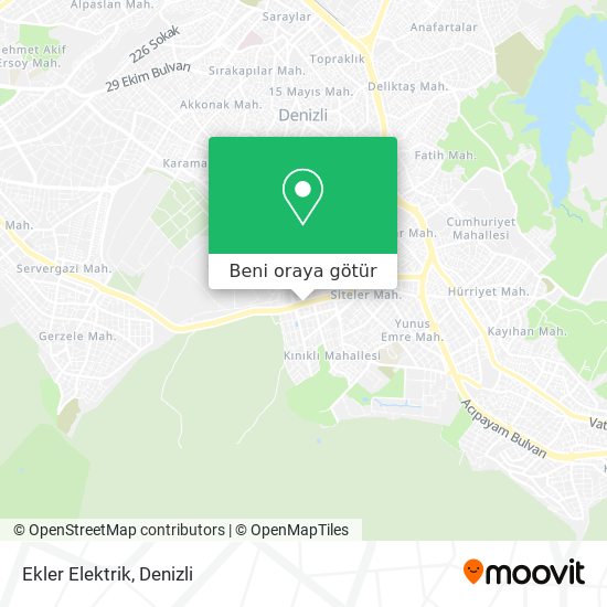 Ekler Elektrik harita
