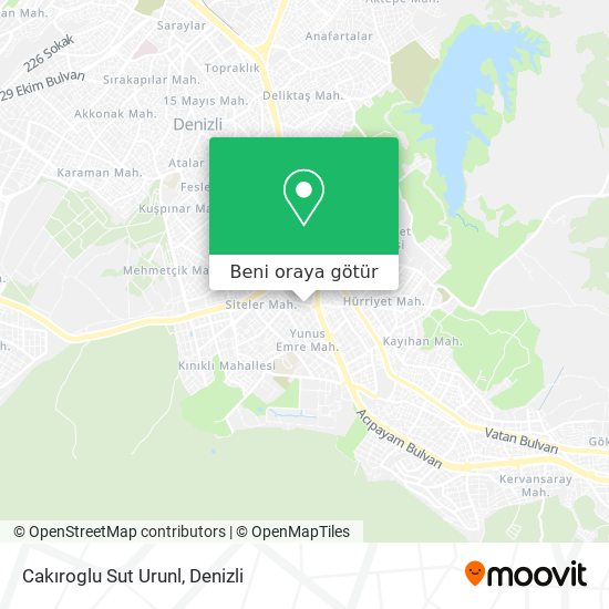 Cakıroglu Sut Urunl harita