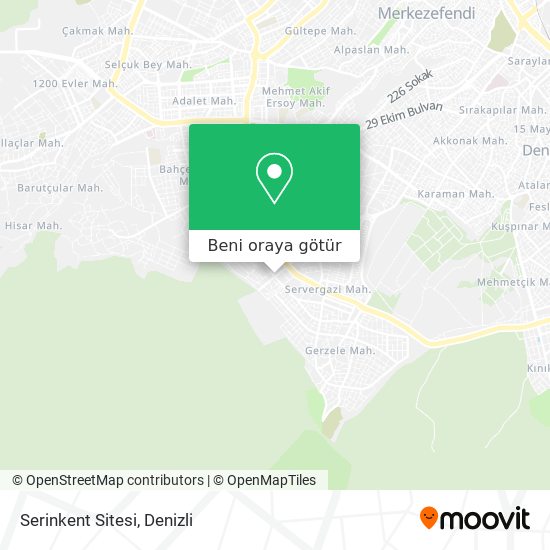 Serinkent Sitesi harita