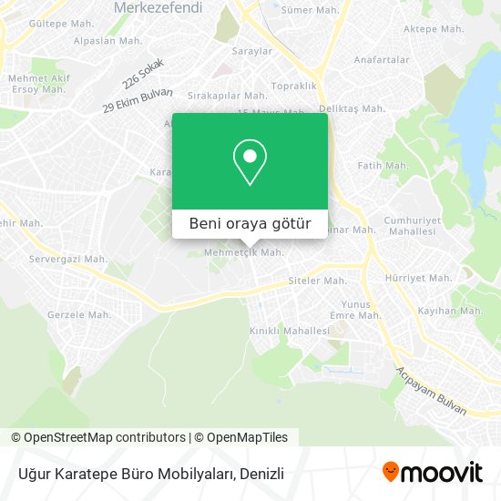 Uğur Karatepe Büro Mobilyaları harita