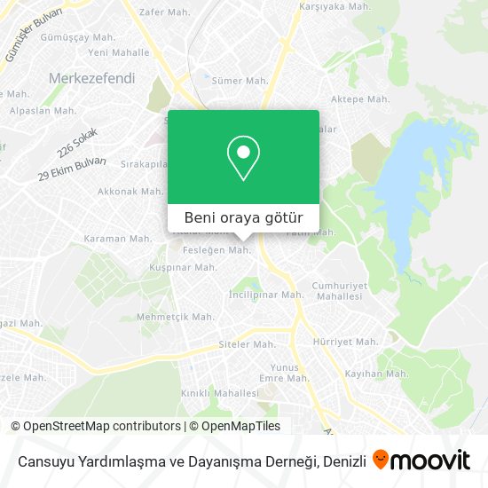 Cansuyu Yardımlaşma ve Dayanışma Derneği harita