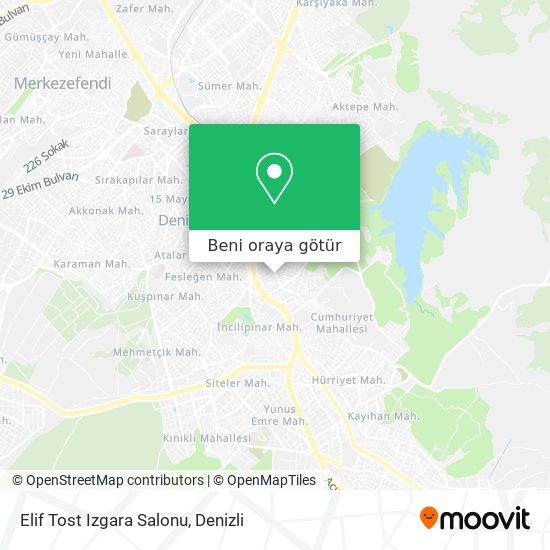 Elif Tost Izgara Salonu harita