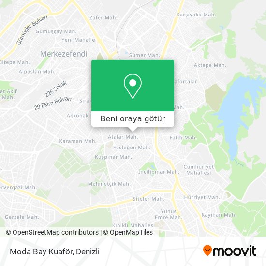 Moda Bay Kuaför harita