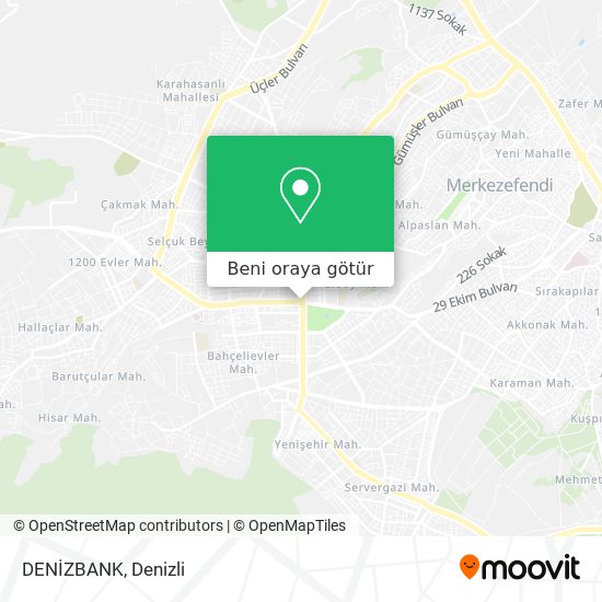 DENİZBANK harita