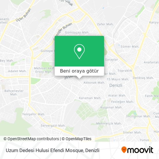 Uzum Dedesi Hulusi Efendi Mosque harita