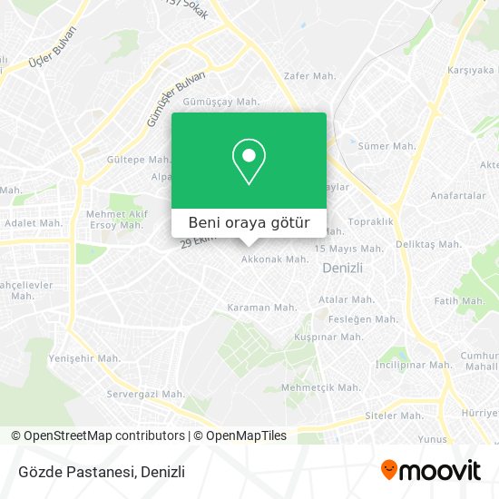 Gözde Pastanesi harita