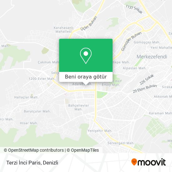 Terzi İnci Paris harita