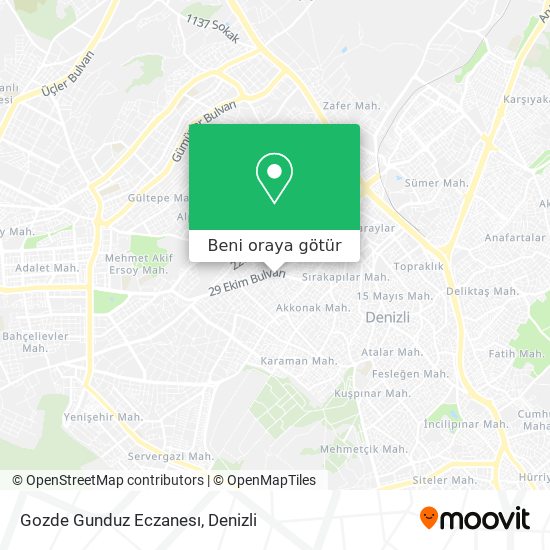 Gozde Gunduz Eczanesı harita