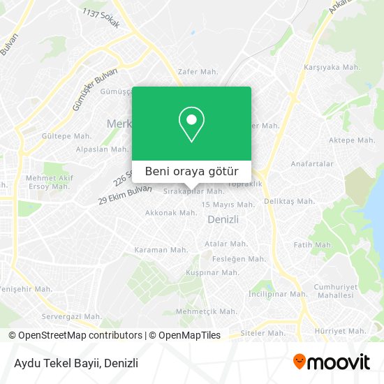 Aydu Tekel Bayii harita