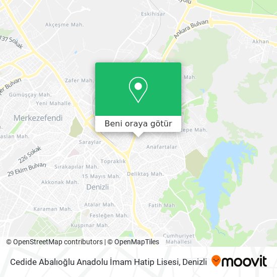 Cedide Abalıoğlu Anadolu İmam Hatip Lisesi harita