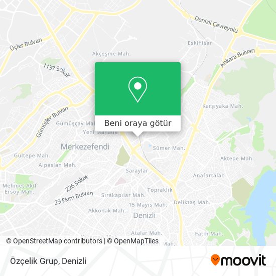 Özçelik Grup harita