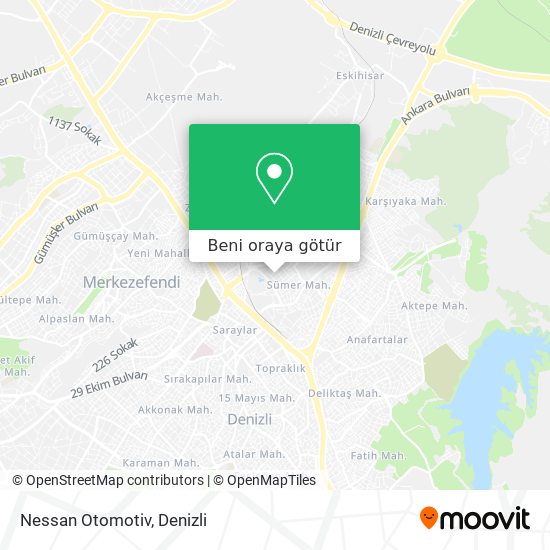 Nessan Otomotiv harita