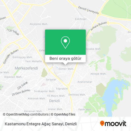 Kastamonu Entegre Ağaç Sanayi harita